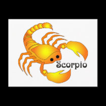 Whimsical Scorpio Postcard postcards