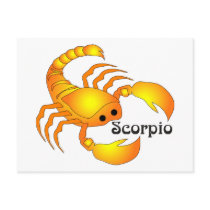Whimsical Scorpio Postcard by Azodnem Whimsical Scorpio Postcard