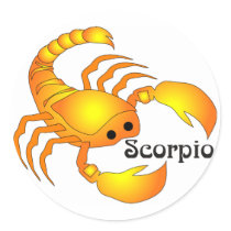 Whimsical Scorpio Stickers