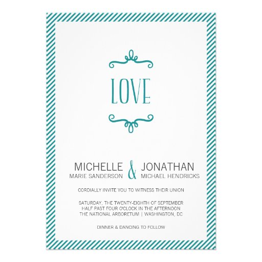 Whimsical Simple Wedding Cards