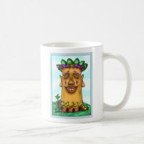 Whimsical Slim Tiki Ceramic Mug