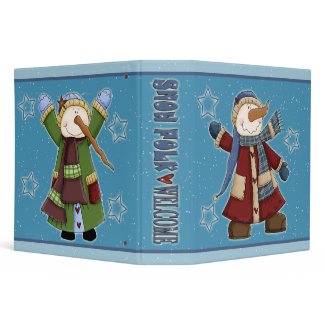Whimsical Snowmen binder