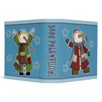 Whimsical Snowmen binders
