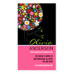 Whimsical Spring Flowers Colorful Pop Tree Nature business cards