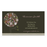 Whimsical Spring Flowers Colorful Pop Tree Nature business cards