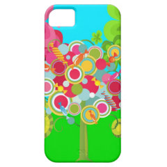 Whimsical Summer Lollipop Tree Colorful Forest iPhone 5 Cover