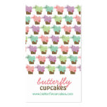 Whimsical Sweet Cupcakes Butterflies Bakery Pastel business cards