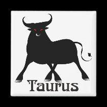 Whimsical Taurus Magnets