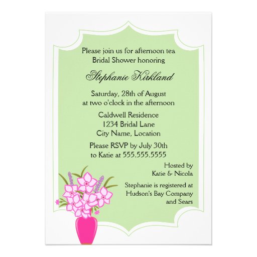 Whimsical Tea Party Invitation