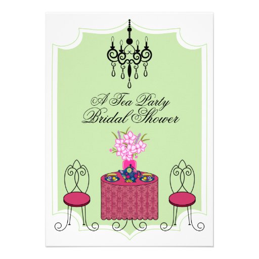 Whimsical Tea Party Invitation