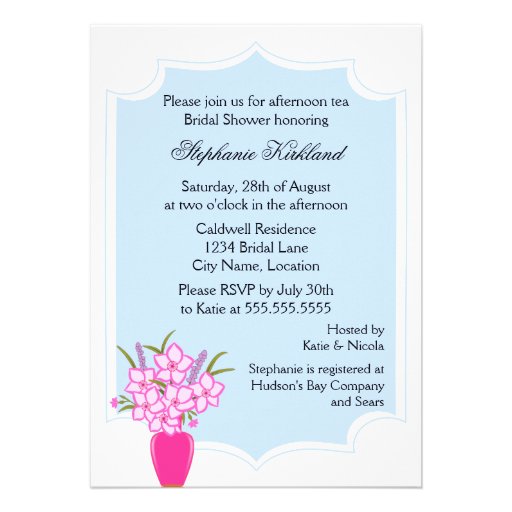 Whimsical Tea Party Invitation