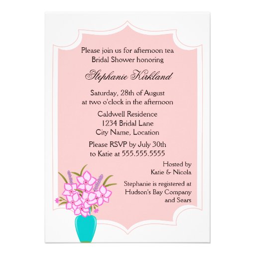 Whimsical Tea Party Invitation
