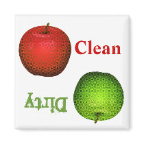 Whimsical Teacher's Dish Washer Magnet magnets
