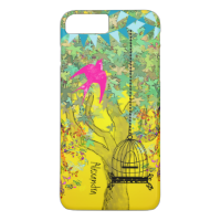 Whimsical Tree Birdcage Colorful Musical Tree iPhone 7 Plus Case