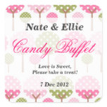 Whimsical Tree Candy Bar Sticker