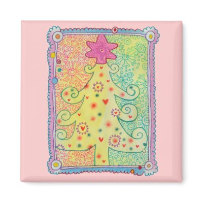 Whimsical Tree Magnet by ShouShou