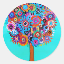 WHIMSICAL TREE OF LIFE BY PRISARTS stickers
