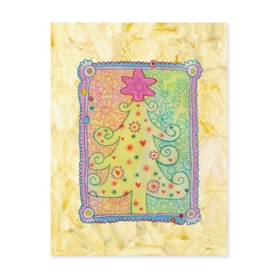 Whimsical Tree Postcard by ShouShou