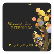 Whimsical Trees Business Marketing Product Sticker stickers