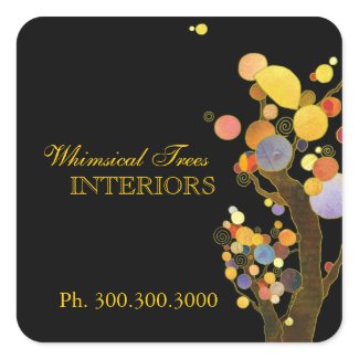 Whimsical Trees Business Marketing Product Sticker sticker
