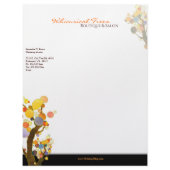 Whimsical Trees Letterhead letterhead