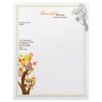 Whimsical Trees Letterhead letterhead