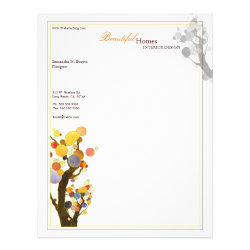 Whimsical Trees Letterhead