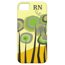 Whimsical Trees Registered Nurse iPhone 5 Case