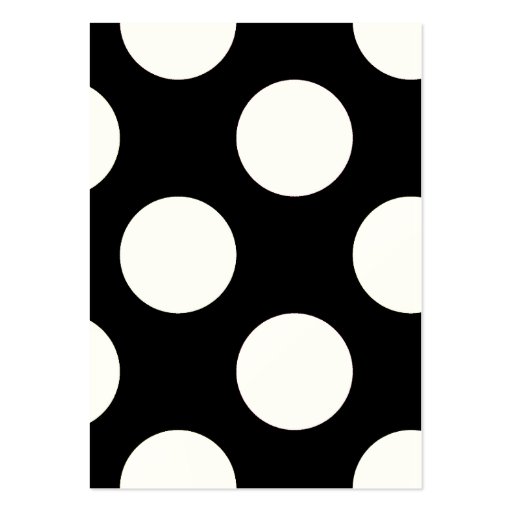 Whimsical Trendy Polka Dots Black White Pink Business Card (back side)
