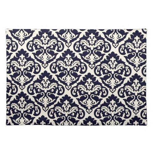Whimsical Victorian Damask Placemat Zazzle