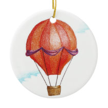 Whimsical Vintage Pink and Grey Daisy Ornaments