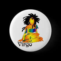 Whimsical Virgo Buttons
