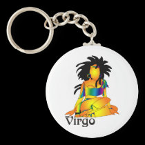 Whimsical Virgo Keychain