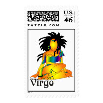 Whimsical Virgo Postage Stamps