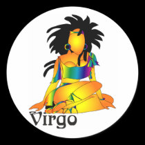 Whimsical Virgo Stickers