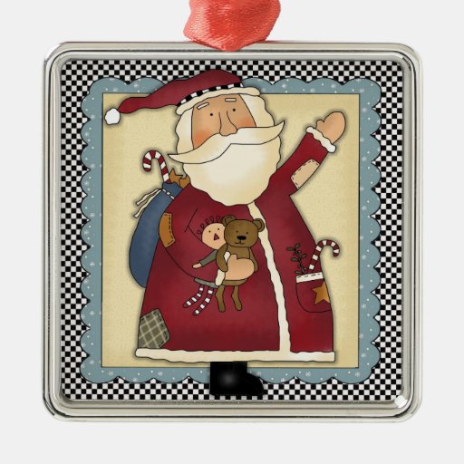 whimsical waving santa folk art christmas gift metal whimsical waving santa folk art christmas gift metal