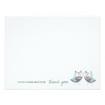Whimsical Wedding Brown Owls Tree Branch Thank You Custom Invite