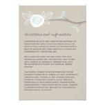 Whimsical Wedding Tree Branch Information Card invitations