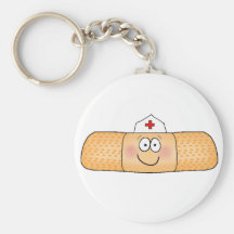 Whimsicla Band Aid Bandage with Nurse Hat Cute Key Chain