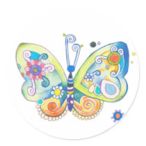 Whimsy Butterfly stickers