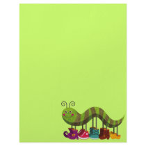 whimsy caterpillar personalized letterhead