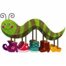 whimsy caterpillar photo cutout