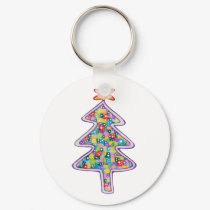 Whimsy Christmas Tree keychains