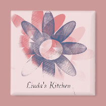 Whimsy Floral Art magnets