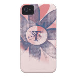Whimsy Floral Art Mongram iPhone 4 Case-Mate Case