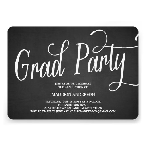 Whimsy Grad Party | Graduation Invitation (front side)