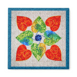 Whimsy Hearts Quilt - Block #1 Magnets