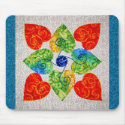 Whimsy Hearts Quilt - Block #1 mousepads