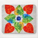 Whimsy Hearts Quilt - Block # 1 mousepads