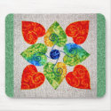 Whimsy Hearts Quilt - Block #1 mousepads